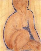 Crouched Nude Amedeo Modigliani